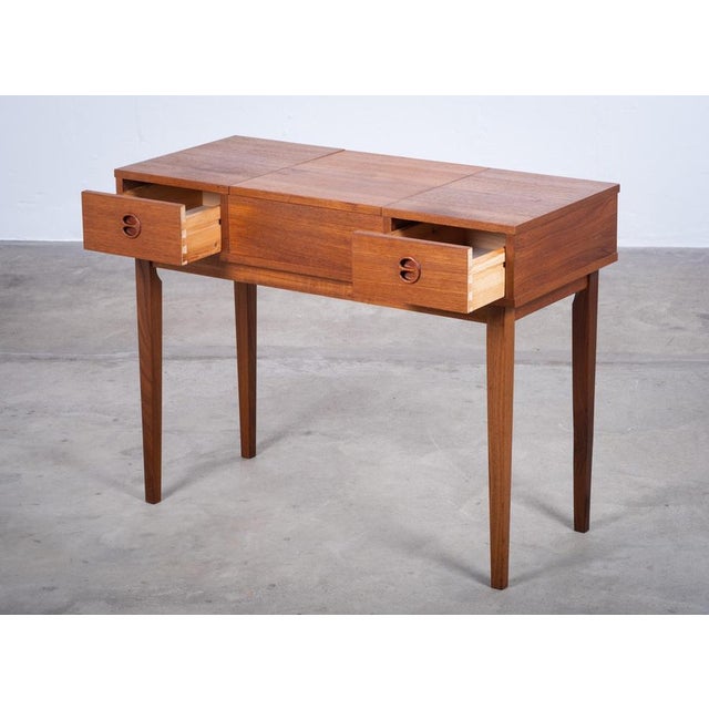 Teak Vanity Table, Denmark, 1960s For Sale - Image 4 of 17