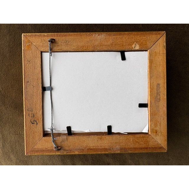 Wood Contemporary Wellon Bridgers Abstract Landscape Mini, Framed For Sale - Image 7 of 9