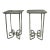 Vintage Metal Stands a Pair of 2 For Sale