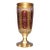 19th Century Bohemian Ruby Red and Gold Vase For Sale