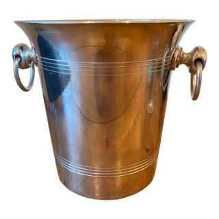 Vintage Artex Aluminum Champagne/Ice Bucket, Made in France For Sale