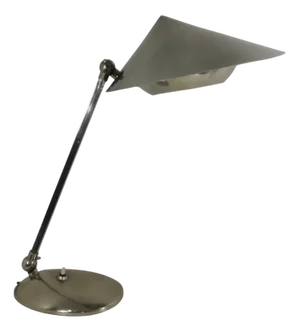 Table Lamp in Nickel-Plated Metal from Stilux Milano, Italy, 1960s
