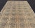 Cream Light Taupe, Gray-Green, and Cream Turkish Tulu Vintage Rug With Latticework For Sale - Image 8 of 13