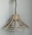 Vintage Bent Washed Rattan Chandelier For Sale - Image 9 of 12