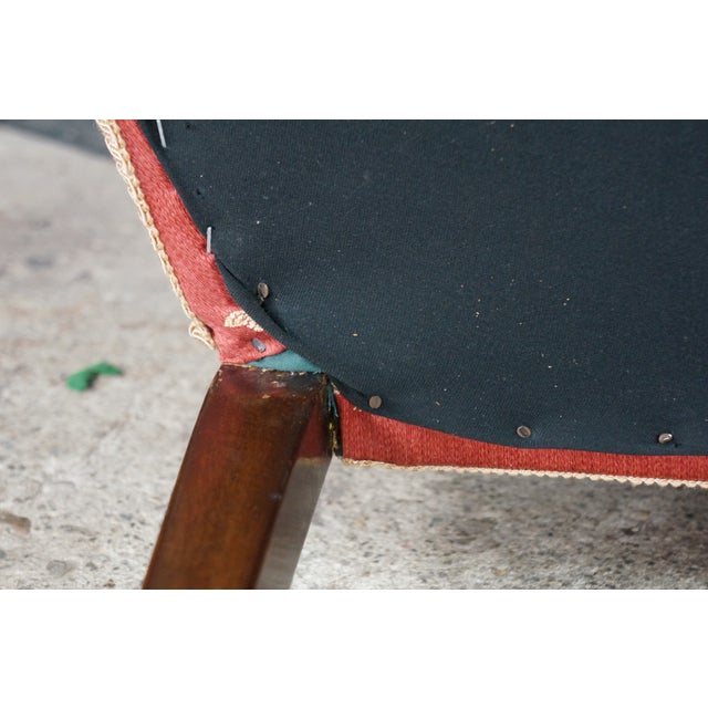 Antique Hepplewhite Carved Mahogany Oval Wheel Back Dining Side Desk Chair For Sale - Image 15 of 18