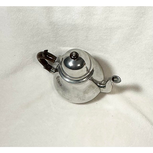 Vintage John Somers Brazil Pewter Teapot/Server - Polished For Sale - Image 4 of 11
