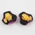 1980s Richard Kerr Jeweled Clip Earrings Black and Fuchsia For Sale - Image 5 of 9