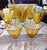 Amber 1960s Artland Vintage Hand Blown Amber Bubble Glass Goblets Set For Sale - Image 8 of 15