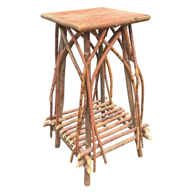 Pair of Adirondack Style Twig Tables For Sale - Image 10 of 18