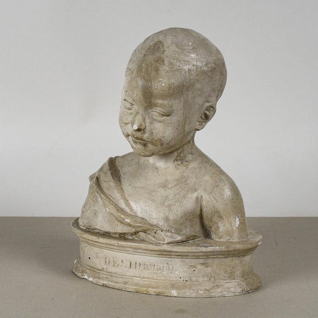 Desiderio da Settignano, Bust of a Child, Plaster For Sale - Image 6 of 9