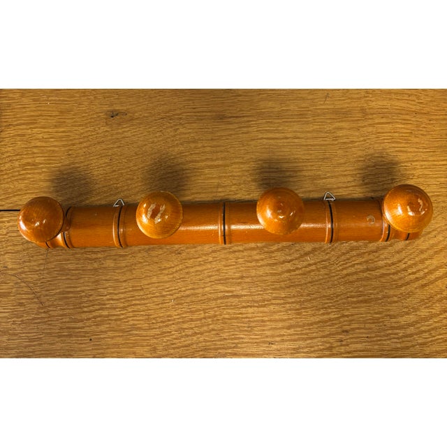 Rustic European Vintage French Wall Mounted Coat Rack For Sale - Image 3 of 5