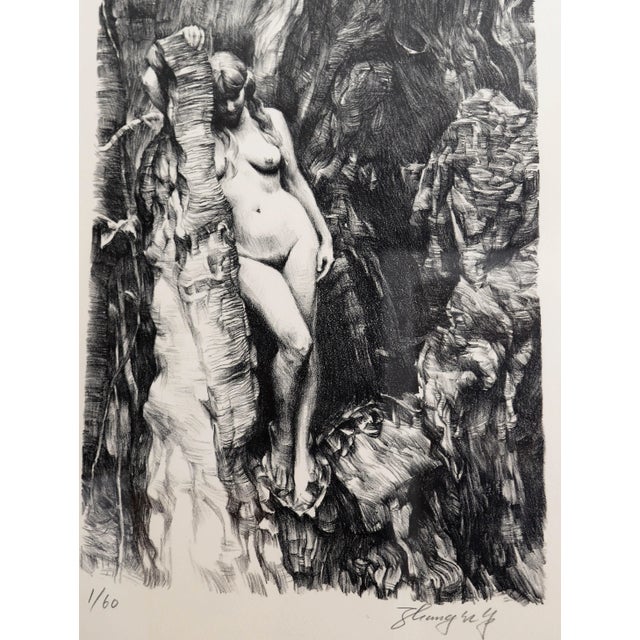 Beautiful nude lithograph very limited edition #1 of 60. Professionally framed and ready to hang. Dimensions: 25.5" x 21"...