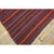 Turkish 1950s Vintage Multi Dark Strioe Turkish Decorative Kilim Flatweave Square Rug For Sale - Image 3 of 6
