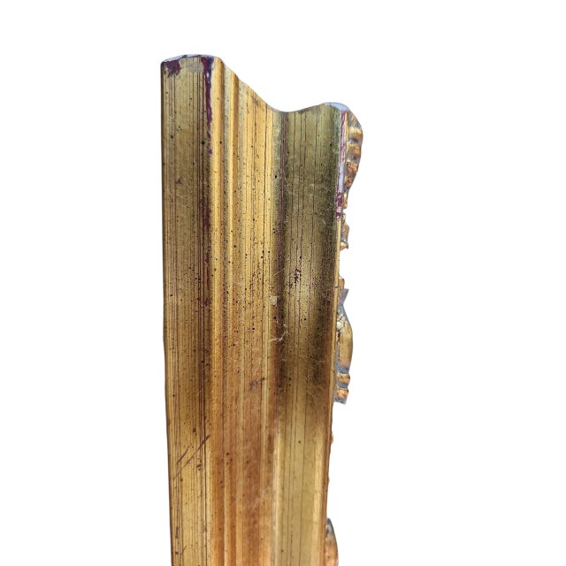 Traditional Vintage Carolina Mirror Company Gilt Regency Beveled Glass Wall Mirror For Sale - Image 3 of 5