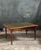 Late 19th century English Victorian library table with inset green leather top surface. Beautiful mahogany construction...