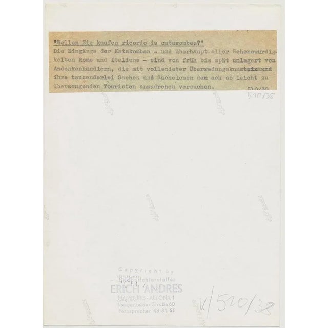 Rome, 1950s, Black and White Photograph For Sale - Image 3 of 5