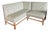 Corner Banquette in Schumacher Fabric For Sale