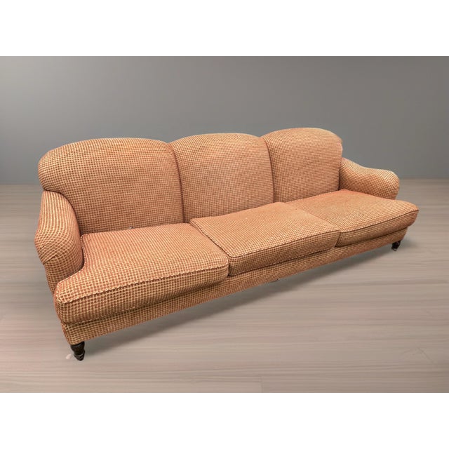 George Smith Custom Upholstered Chesterfield Sofa With Goose Down Cushions For Sale - Image 4 of 10