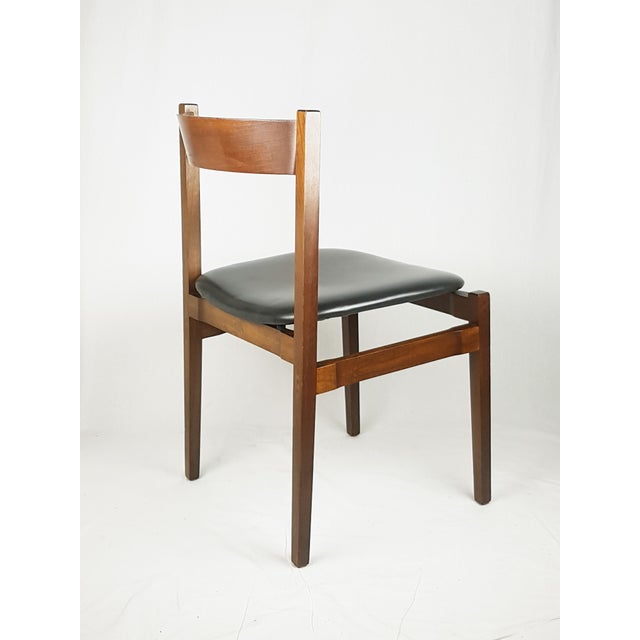 Black Model 104 Dining Chairs by G. Frattini for Cassina, 1960s, Set of 6 For Sale - Image 8 of 17