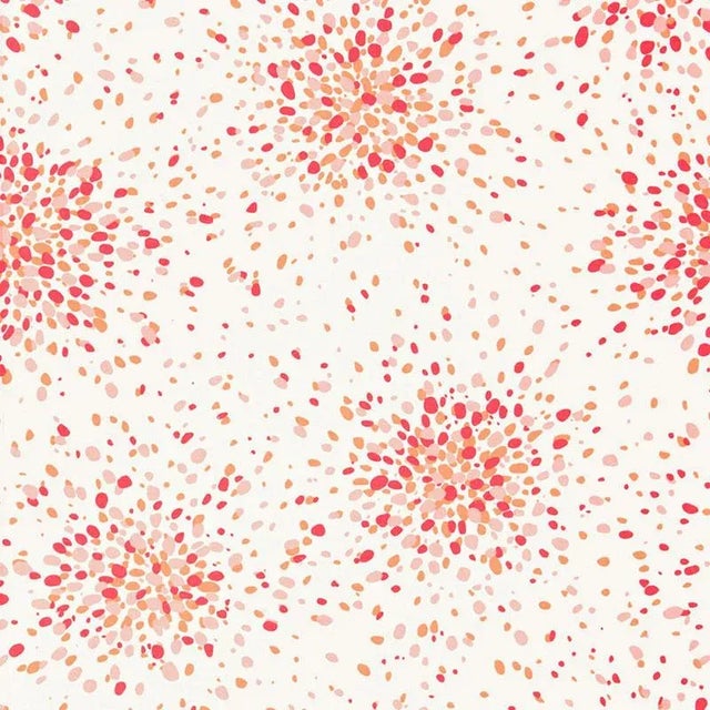 Schumacher Jelly Bean Fabric in Pink Lemonade For Sale