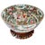 1970s Chinese Rose Medallion Hand-Painted Porcelain Punch Bowl With Carved Wood Stand For Sale In San Diego - Image 6 of 13
