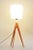 Mid-Century Floor Lamp in Oak & Milk Glass attributed to Úluv, 1950s For Sale - Image 4 of 5