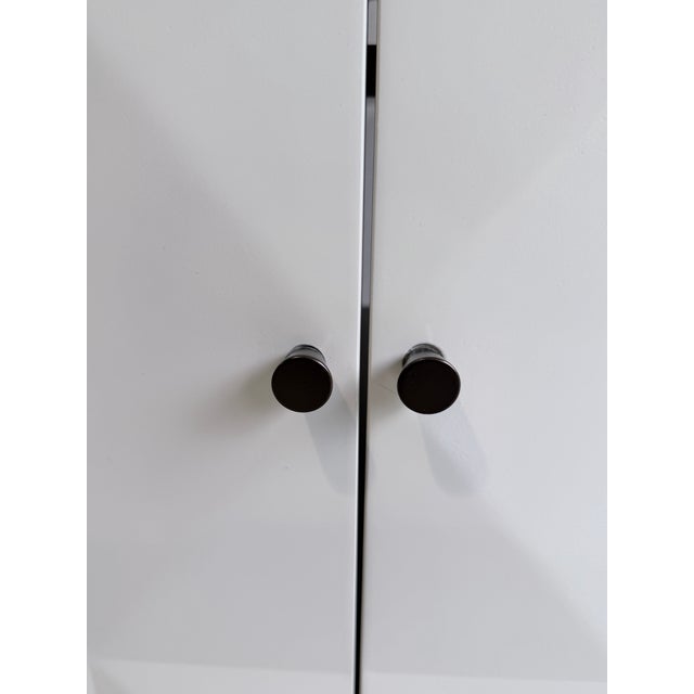Paint Ethan Allen Ravenswood Geometric Media Cabinet For Sale - Image 7 of 9