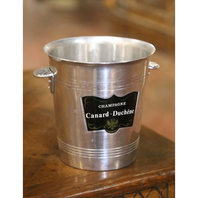Classic French barware with a clean mid-century profile, this vintage champagne bucket was made for the renowned Champagne...
