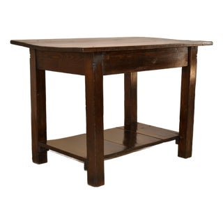 Circa 1910 American Walnut Work Table For Sale