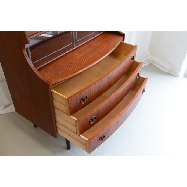 Wood Scandinavian Modern Teak Secretary by Gunnar Falsig, 1960s For Sale - Image 7 of 18