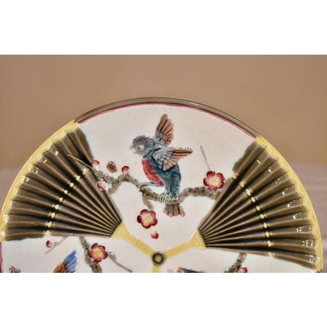Victorian 19th Century Wedgwood Majolica Plate For Sale - Image 3 of 9