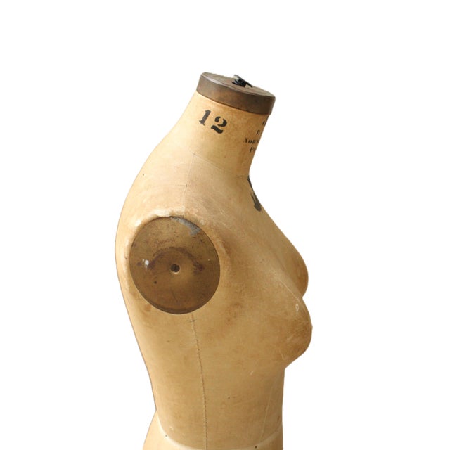 American 1953 Hallmarked Bauman Dress Form/New York For Sale - Image 3 of 9