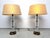 Hollywood Regency Brass and Acrylic Table Lamps, 1980s, Set of 2 For Sale - Image 3 of 13