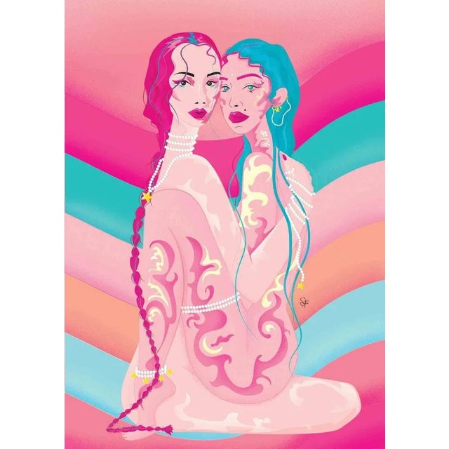 Illustration on paper (giclée print) realized by the Italian artist Sara Franzese in 2022. Edition of 5. Hand-signed and...