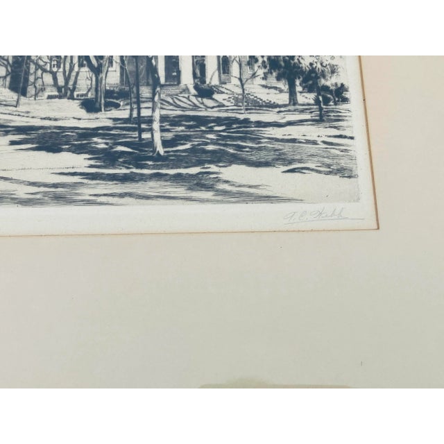 Alonzo C. Webb ( 1888-1975) created this lithograph of Harvard Memorial Chapel in 1934. Signed in pencil lower right...