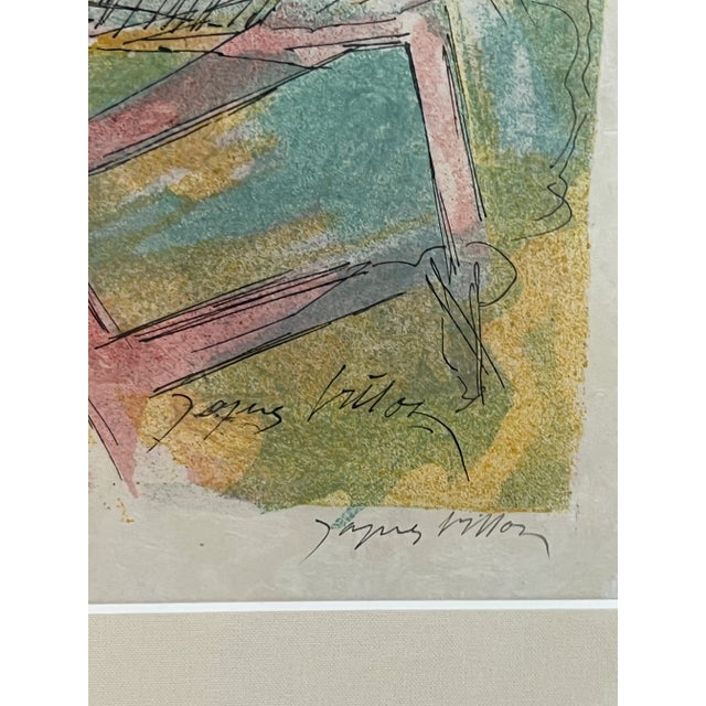 Mid 20th Century Colorful Lithograph of a Village in Normandy For Sale - Image 4 of 10