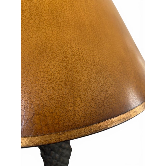 Pair of Vintage Bronze Pineapple Table Lamp in the Style of Maitland Smith For Sale - Image 11 of 12