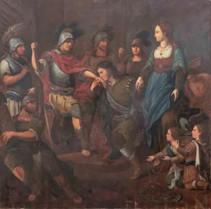 Italian Artist, The Hand Kisser, Oil on Canvas, 19th Century