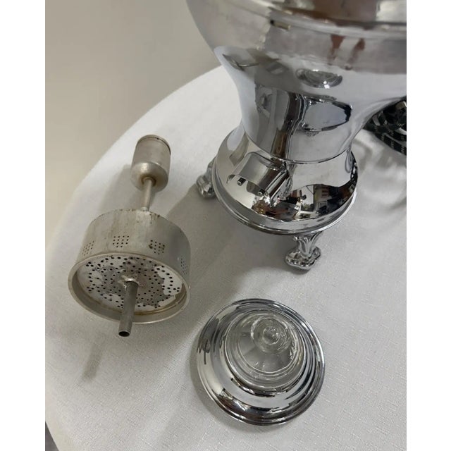 Silver 1930s Art Deco Silver Plate Samovar For Sale - Image 8 of 10