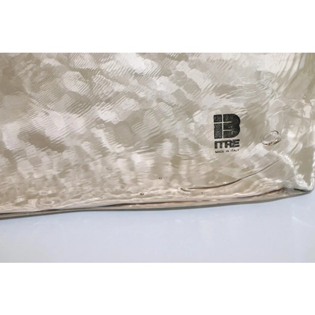 Late 20th Century Mid-Century Murano Hand Cast Glass Panel For Sale - Image 5 of 6