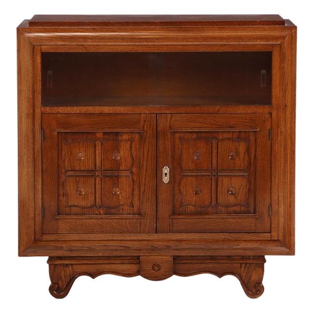 French Oak Server in the Manner of Charles Dudouyt, C. 1940 For Sale
