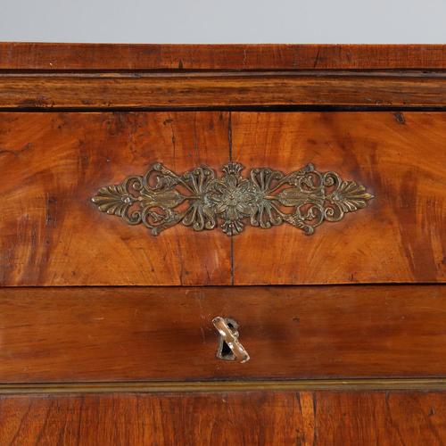 Empire Walnut Secretaire For Sale - Image 6 of 16