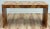 Brown Vintage Faux Burlwood Console Table For Sale - Image 8 of 12