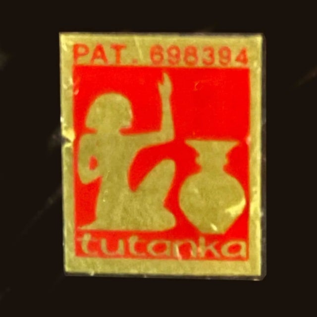 Italian Mid Century Enamel on Copper Vide Poche Tray For Sale - Image 4 of 14