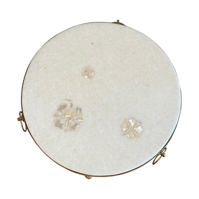 Transform your home into a sanctuary of sophisticated style with our Modern Mother of Pearl Inlay Side Table. This...