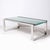 Metal Modernist Nickel and Lucite Glacial Cocktail Table by Lorin Marsh For Sale - Image 7 of 12