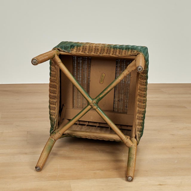 Two Piece Set of Antique Wicker by Lloyd Loom For Sale - Image 17 of 18