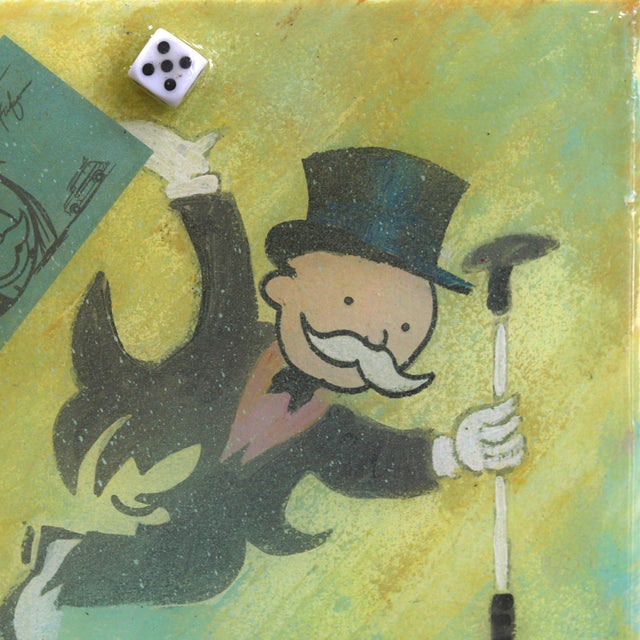 2020s Advance to Palm Desert Drive - Original California Monopoly Pop Art Mixed Media Painting by Kathleen Keifer For Sale - Image 5 of 9