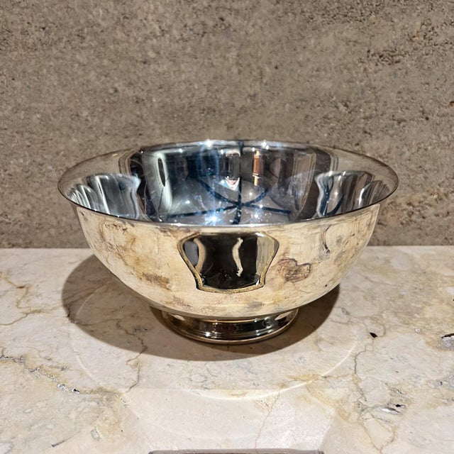 Mid-Century Modern 1970s Reed & Barton Elegant Bowl Silverplated Ware For Sale - Image 3 of 7