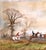 English 19th C. English Fox Hunting Watercolor “A Run Near Ditchling” by Arthur Willett For Sale - Image 3 of 11